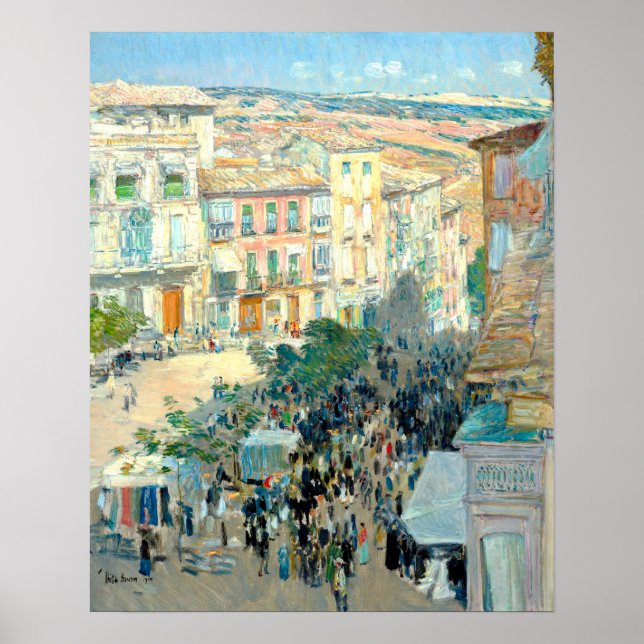 Aussicht auf die südfranzösische Stadt von Frederi Poster (Vorne)