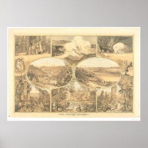 Aussicht auf die Südpazifikküstenbahn (1649A) Poster