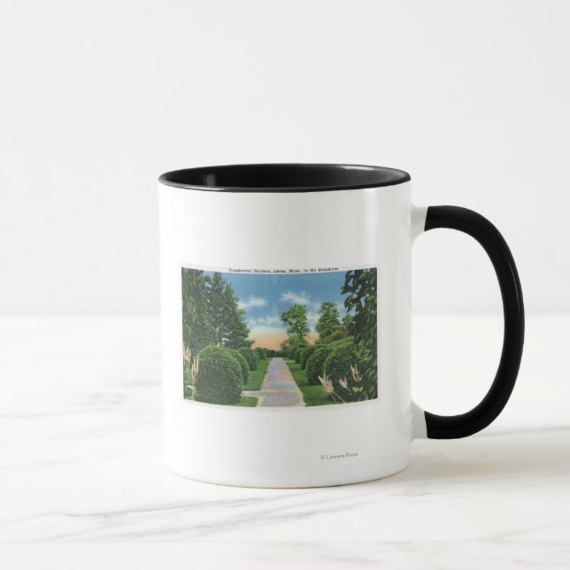 Aussicht auf die Tanglewood Gardens # 2 Tasse (Rechts)
