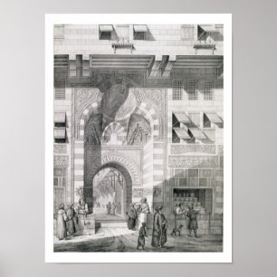 Aussicht auf die Tür von Okal Kaid-Bey, aus "Denkm Poster