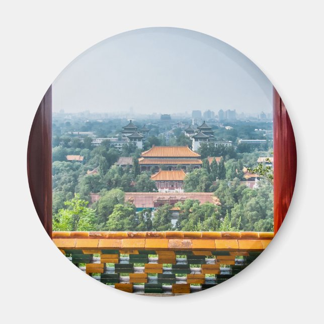 Aussicht auf die verbotene Stadt von Jing Shan Magnet (Vorne)