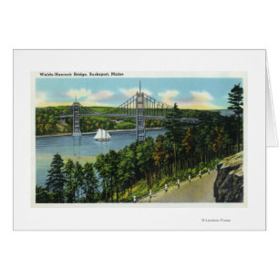 Aussicht auf die Waldo-Hancock-Brücke