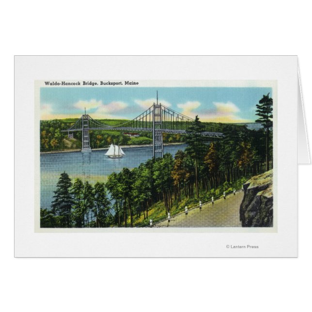 Aussicht auf die Waldo-Hancock-Brücke (Vorderseite (Horizontal))