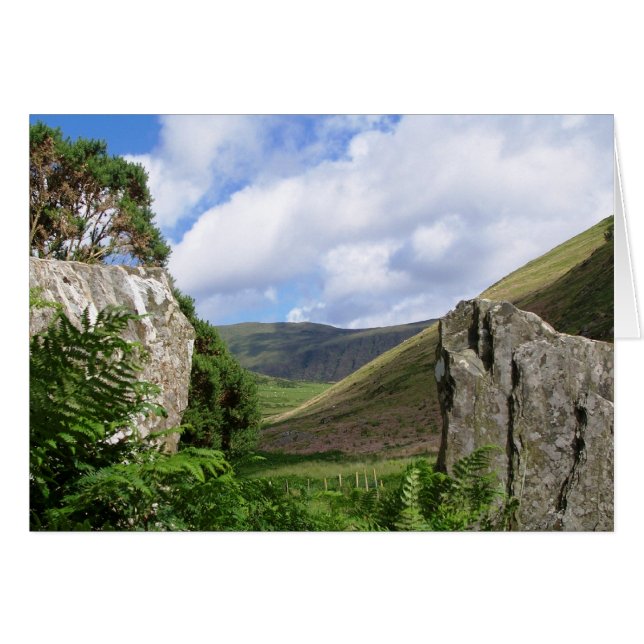 AUSSICHT AUF DIE WALES Card (Vorderseite (Horizontal))