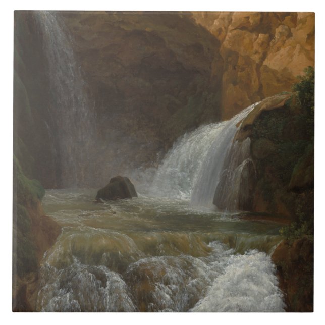 Aussicht auf die Wasserfälle von Tivoli (von Bidau Fliese (Vorderseite)