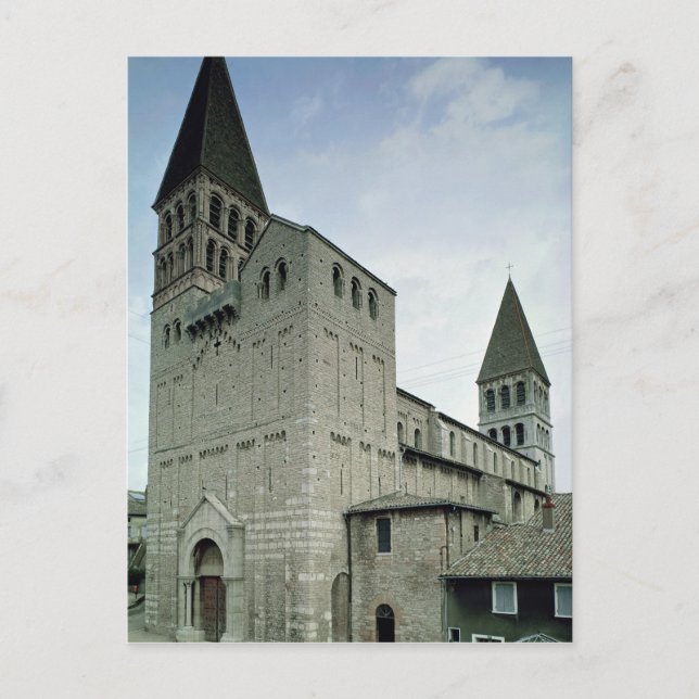 Aussicht auf die Westfassade, 10.-11. Jahrhundert Postkarte (Vorderseite)