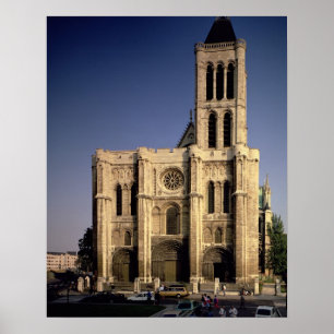 Aussicht auf die Westfassade, beginnend um 1135 (F Poster