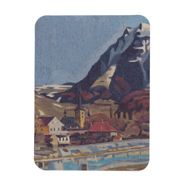 Aussicht auf Dolný Kubín von Arnold Peter Weisz Magnet (Vertikal)