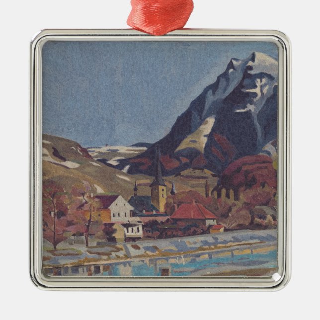Aussicht auf Dolný Kubín von Arnold Peter Weisz Ornament Aus Metall (Vorne)