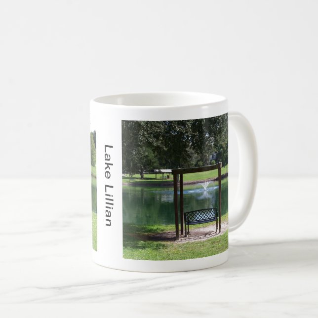 Aussicht auf einen kleinen See Kaffeetasse (VorderseiteRechts)