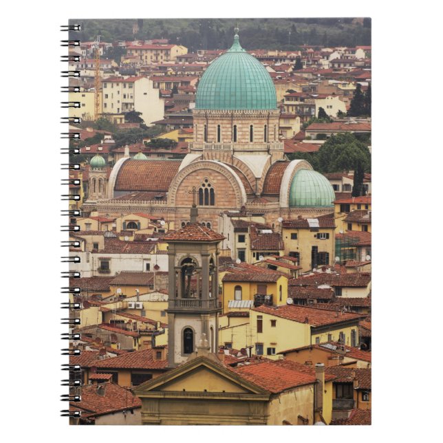 Aussicht auf Florenz, Italien von der Piazza Notizblock (Vorderseite)