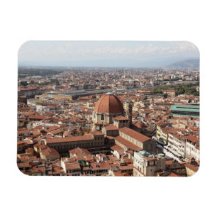 Aussicht auf Florenz, Italien von der Spitze Magnet