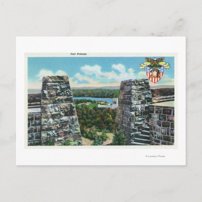Aussicht auf Fort Putnam Postkarte (Vorderseite)