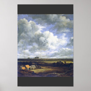 Aussicht auf Haarlem von Ruisdael Jacob Isaacksz.  Poster