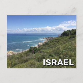 Aussicht auf Haifa, Bucht in Israel Postkarte