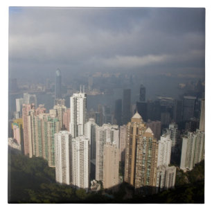 Aussicht auf Hongkong vom Gipfel Fliese