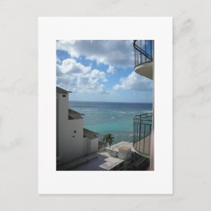 Aussicht auf Honolulu Postkarte