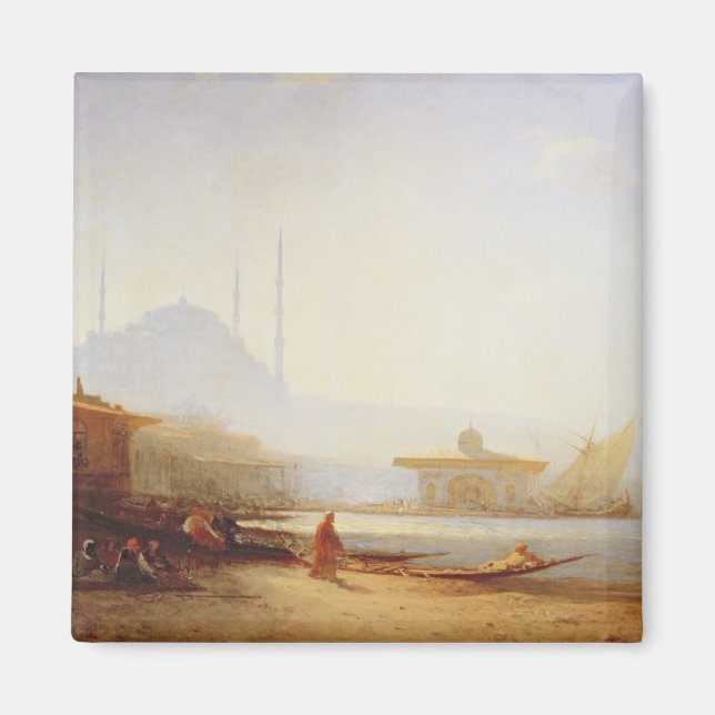 Aussicht auf Istanbul, 1864 (Öl auf Leinwand) Magnet (Vorne)