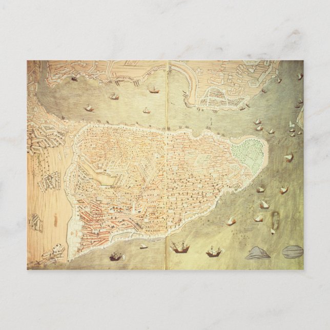 Aussicht auf Istanbul Postkarte (Vorderseite)