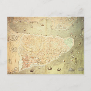 Aussicht auf Istanbul Postkarte