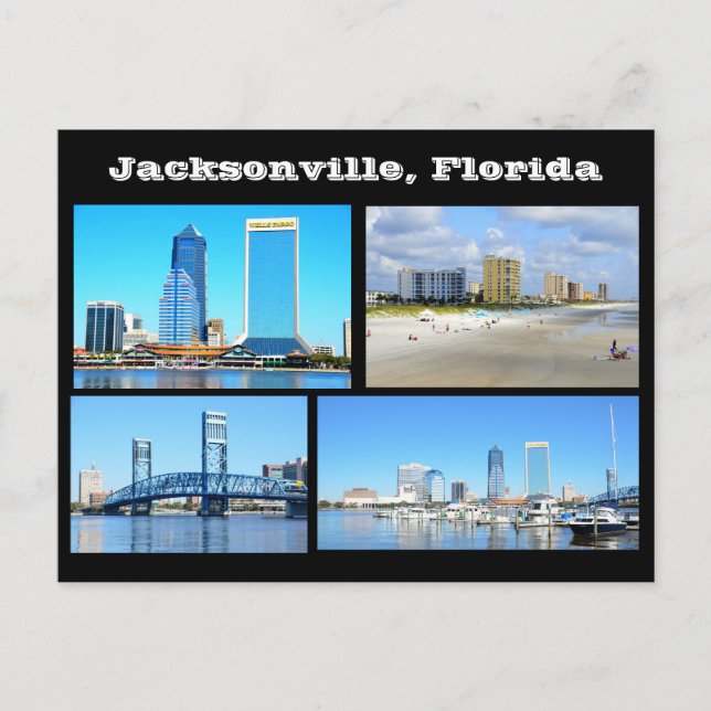 Aussicht auf Jacksonville. Florida Postcard Postkarte (Vorderseite)