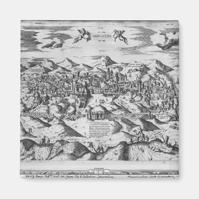 Aussicht auf Jerusalem, 1570 ? Magnet (Vorne)