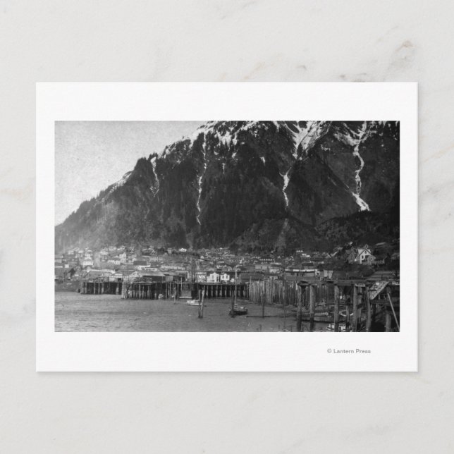 Aussicht auf Juneau, Alaska-Foto Postkarte (Vorderseite)