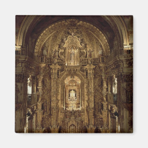 Aussicht auf Kapelle und hohe Altar Magnet