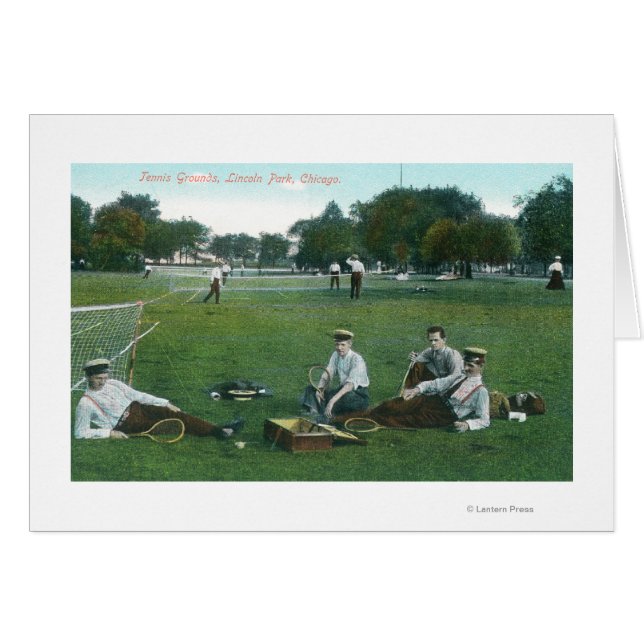 Aussicht auf Lincoln Park Tennis GroundsChicago, I (Vorderseite (Horizontal))