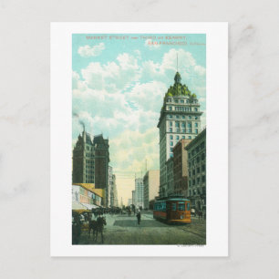 Aussicht auf Market St. bei 3. und Kearny Postkarte