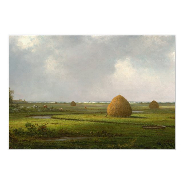 Aussicht auf Marshfield, 1876 von Martin Johnson H Fotodruck (Vorne)