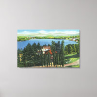 Aussicht auf Mirror Lake und Mirror Lake Inn