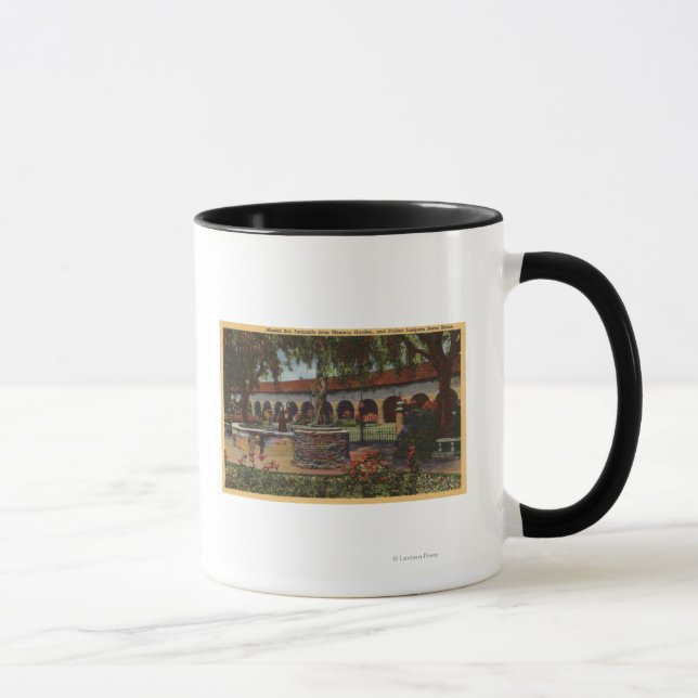 Aussicht auf Mission, Gedächtnisgarten, Serra-Stat Tasse (Rechts)