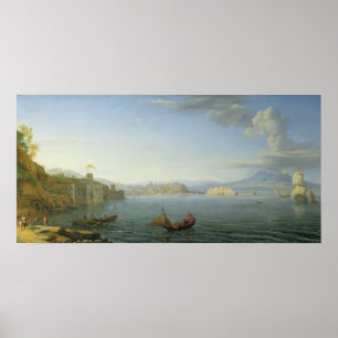 Aussicht auf Neapel, 1750 Poster