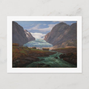 Aussicht auf Nigardsbreen in Jostedalen 1847 JCC D Postkarte