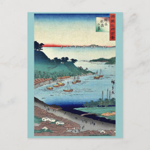 Aussicht auf Niigata von Utagawa, Hiroshige Postkarte