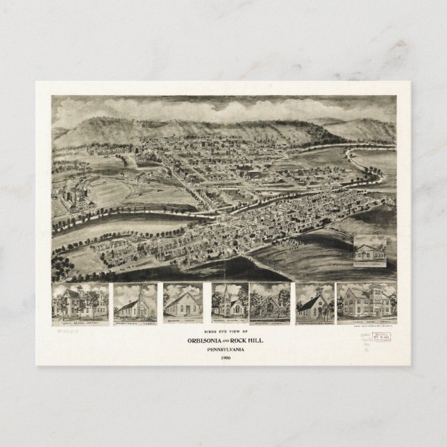 Aussicht auf Orbisonia & Rock Hill, Pennsylvania ( Postkarte (Vorderseite)