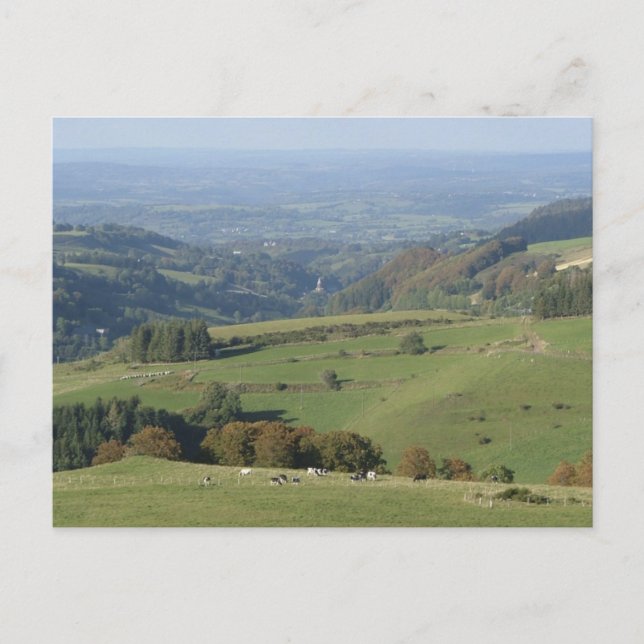 Aussicht auf Orcival Postkarte (Vorderseite)