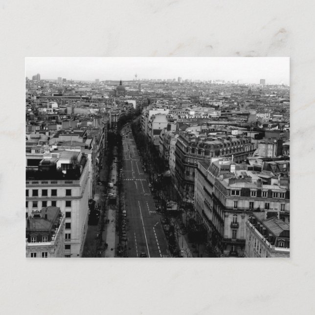 Aussicht auf Paris Postkarte (Vorderseite)