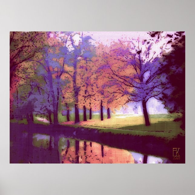 Aussicht auf Park Poster (Vorne)