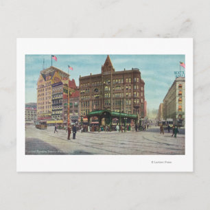 Aussicht auf Pergola auf dem Pioneer Platz Postkarte