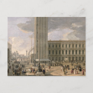 Aussicht auf Piazza San Marco, Venedig, c.1726 Postkarte