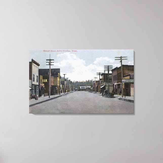 Aussicht auf Plaza, Tahquitz Canyon Leinwanddruck (Vorderseite)