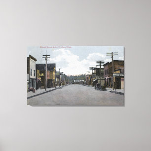 Aussicht auf Plaza, Tahquitz Canyon Leinwanddruck
