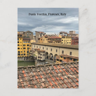 Aussicht auf Ponte Vecchio, Florenz Italien Postkarte