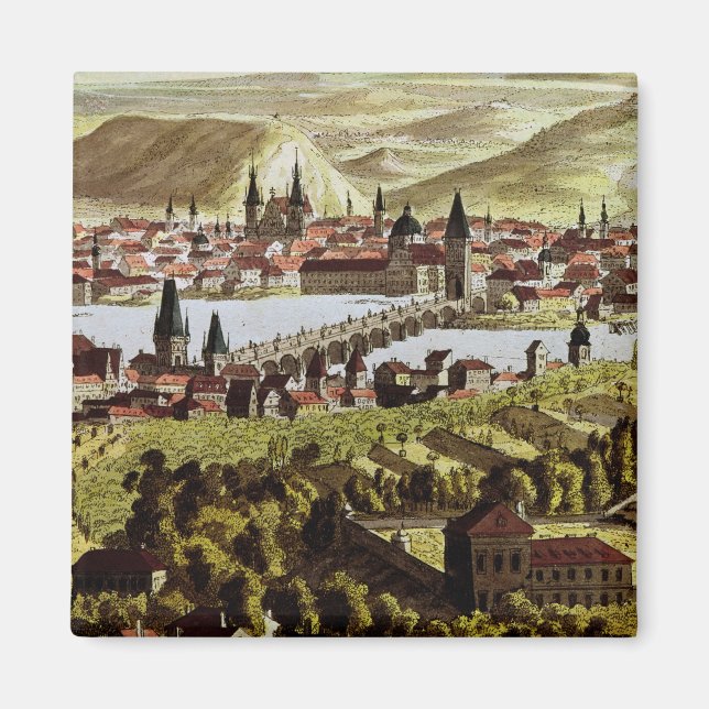 Aussicht auf Prag Magnet (Vorne)
