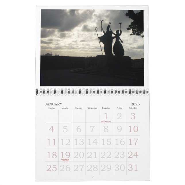 Aussicht auf Puerto Rico Kalender (Jan 2026)