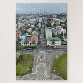 Aussicht auf Reykjavik, Island aus Hallgrimskirkja