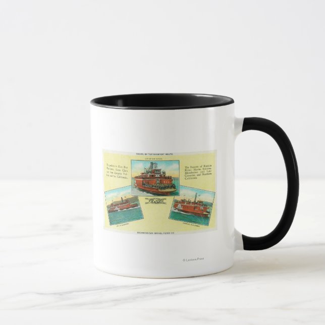 Aussicht auf Richmond-San Rafael Ferries Tasse (Rechts)