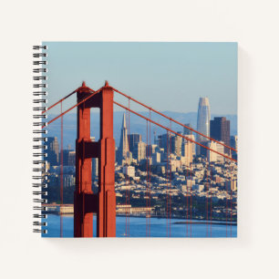Aussicht auf San Francisco durch die Golden Gate B Notizbuch